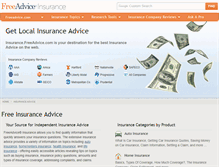 Tablet Screenshot of insurance.freeadvice.com