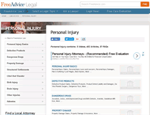 Tablet Screenshot of injury-law.freeadvice.com