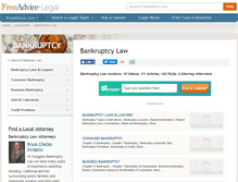 Tablet Screenshot of bankruptcy-law.freeadvice.com