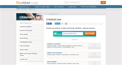 Desktop Screenshot of criminal-law.freeadvice.com