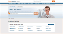 Desktop Screenshot of law.freeadvice.com