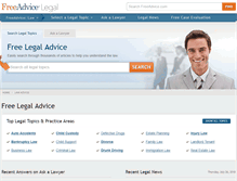 Tablet Screenshot of law.freeadvice.com